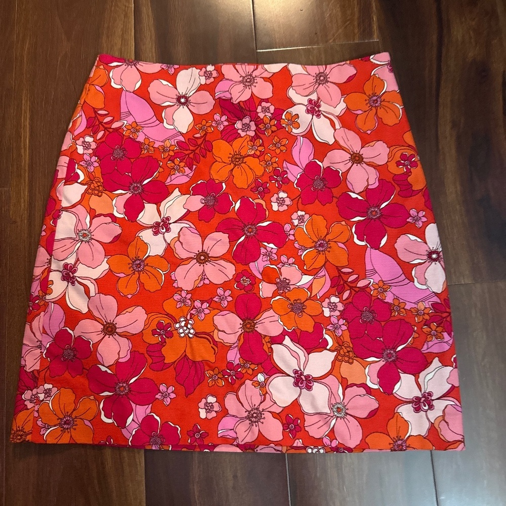 TALBOTS Floral Mini Skirt size 4P